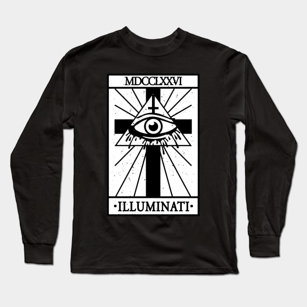 ILLUMINATI - TAROT CARD - ILLUMINATI CARD Long Sleeve T-Shirt by Tshirt Samurai